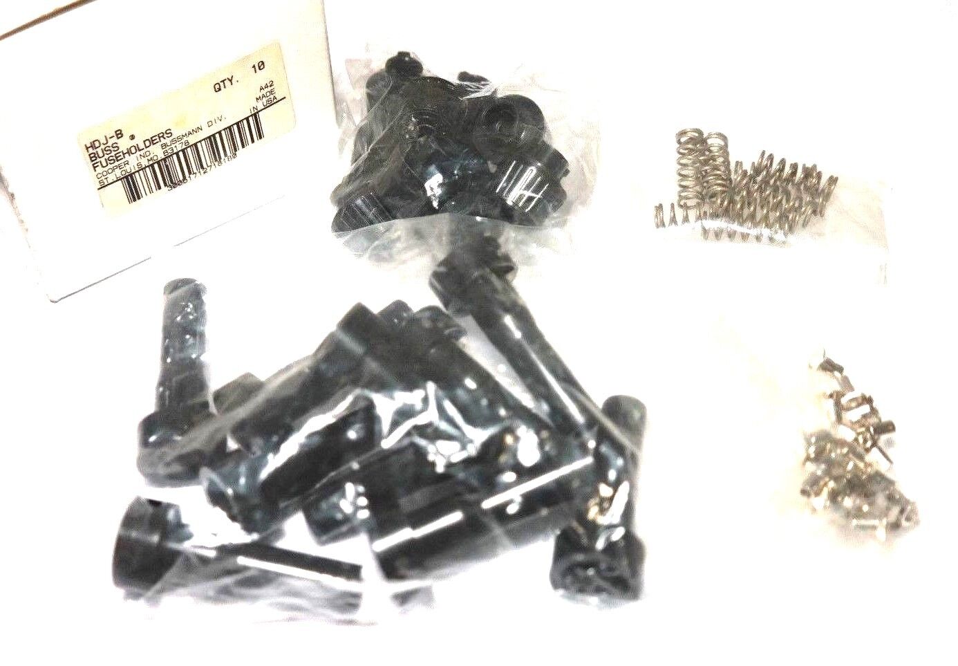 LOT OF 10 NIB COOPER HDJ-B BUSS FUSEHOLDERS HDJB