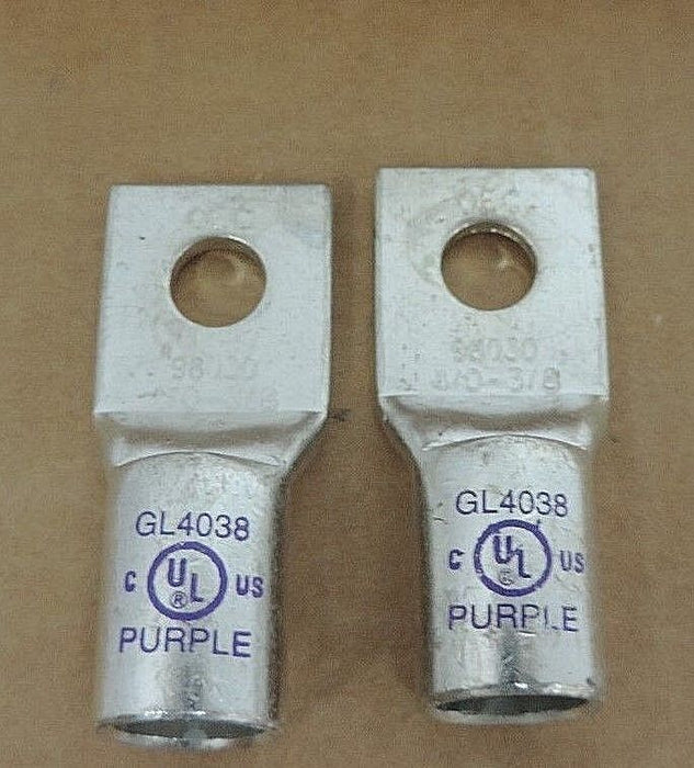 NIB NSI GL4038 COPPER COMPRESSION SHORT BARREL, ONE HOLE, PURPLE - QTY 25