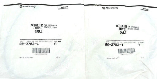 LOT OF 2 NEW ALLEN BRADLEY 60-2752-1 ACTUATOR OUTPUT CABLES, 6027521, SER. A