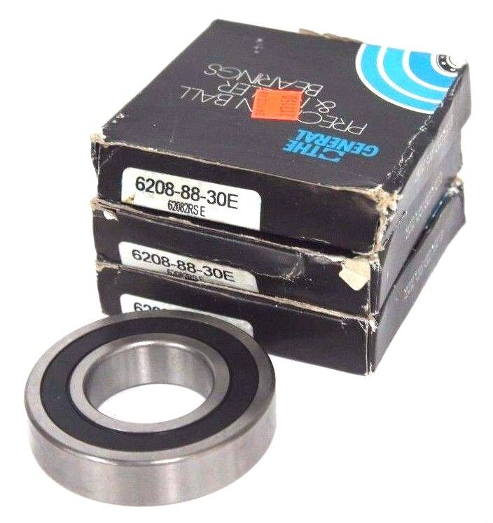 LOT OF 3 NIB THE GENERAL 6208-88-30E PRECICION ROLLER BEARINGS 62088830E