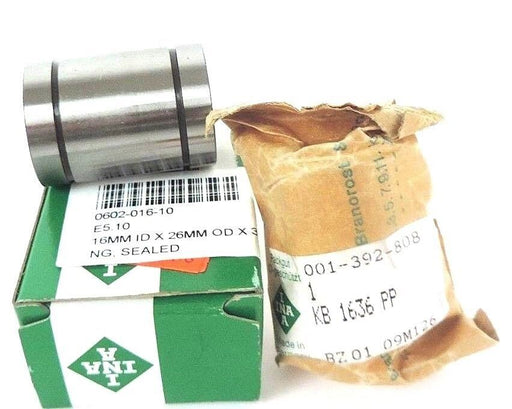 NIB INA KB1636 LINEAR BALL BEARING 16MM ID X 26MM OD X 36MM L