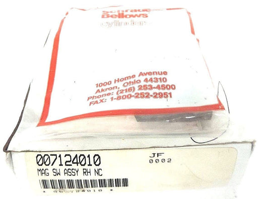 NIB SCHRADER BELLOWS 007124010 MAG SW ASSY RH NC, 712-4010
