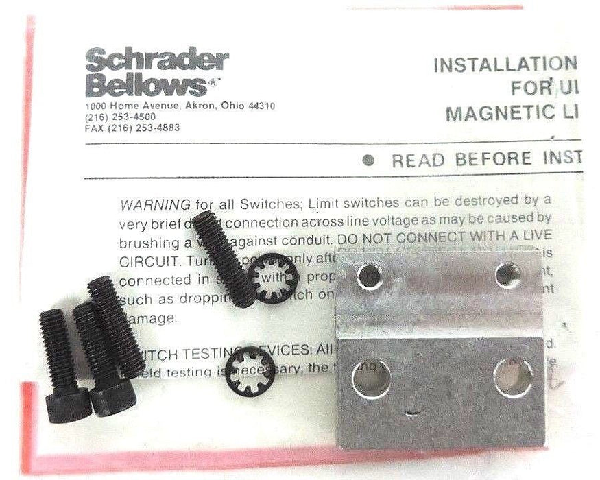 NIB SCHRADER BELLOWS 007124010 MAG SW ASSY RH NC, 712-4010