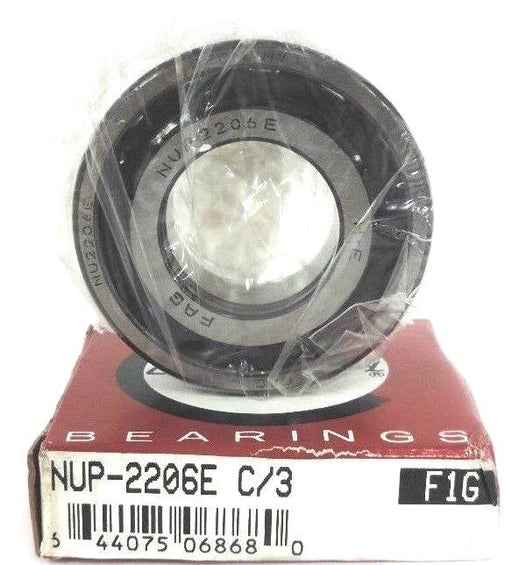 NEW CONSOLIDATED BEARINGS NUP-2206E C/3 CYLINDRICAL ROLLER BEARING NUP2206E C3