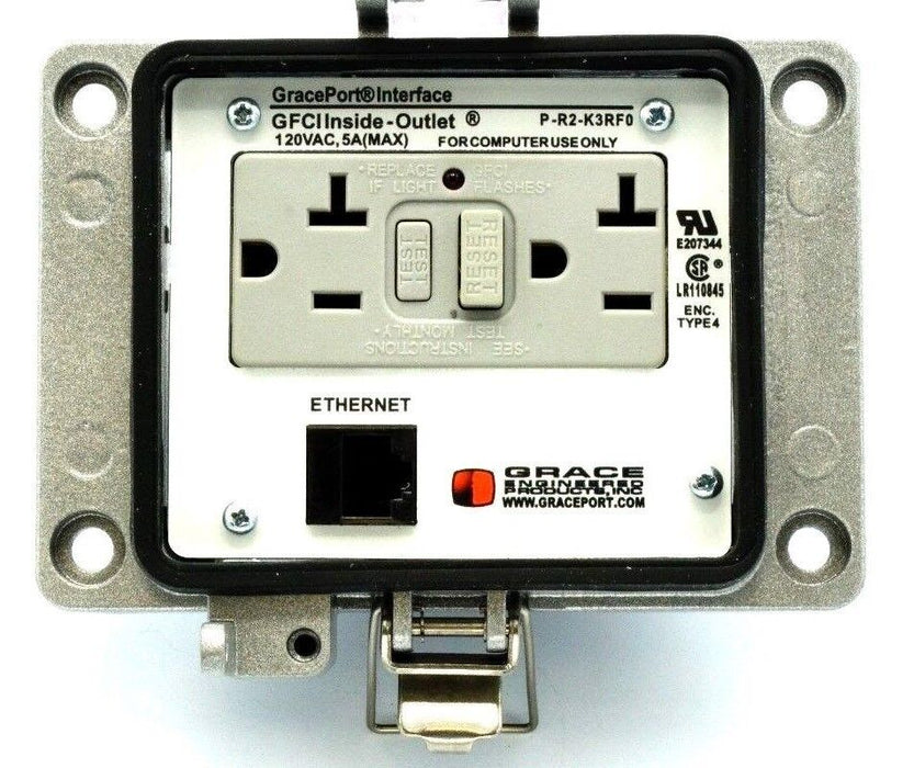 GRACE ENGINEERED PRODUCTS P-R2-K3RF0 DATA INTERFACE PORT CAT 5 1 PORT  PR2K3RF0