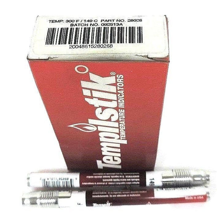 BOX OF 2 TEMPIL INC. 28026 TEMPILSTIK TEMPERATURE INDICATORS 300°F / 149°C
