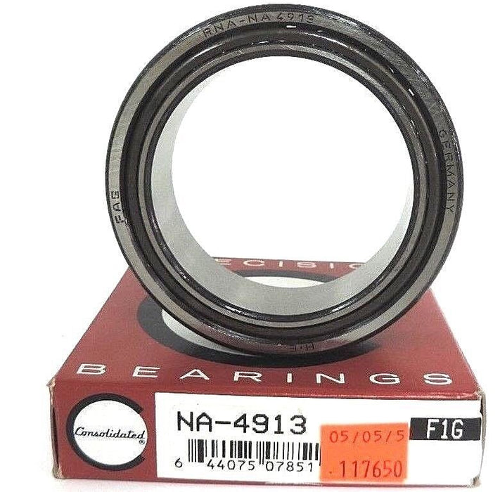 NIB CONSOLIDATED BEARINGS NA-4913 BALL BEARING NEEDLE ROLLER 90X25X65MM NA4913