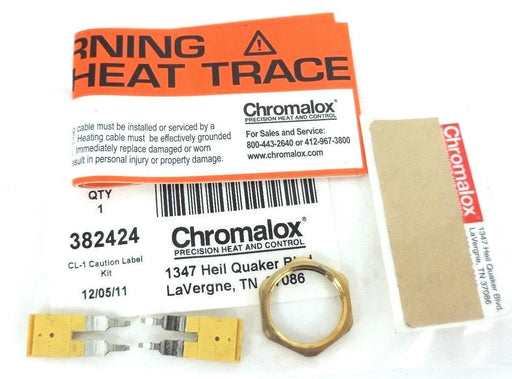 NIB CHROMALOX 382424 CL-1 CAUTION LABEL KIT CL1
