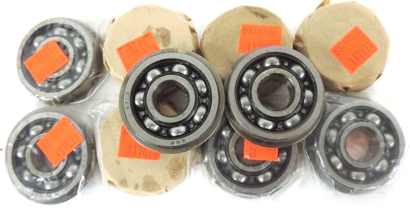 LOT OF 10 NEW SKF 6303-NRJ BEARINGS 17X47X14MM, 6306NRJ