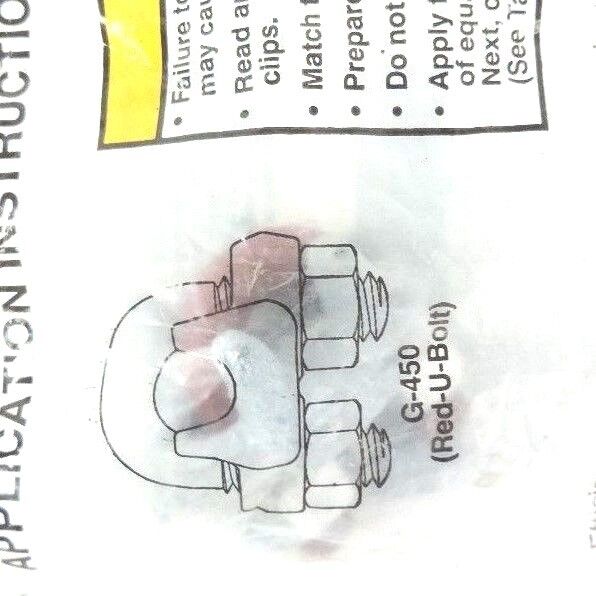 LOT OF 9 NEW CROSBY CLIPS 1010051 SIZE: 1/4