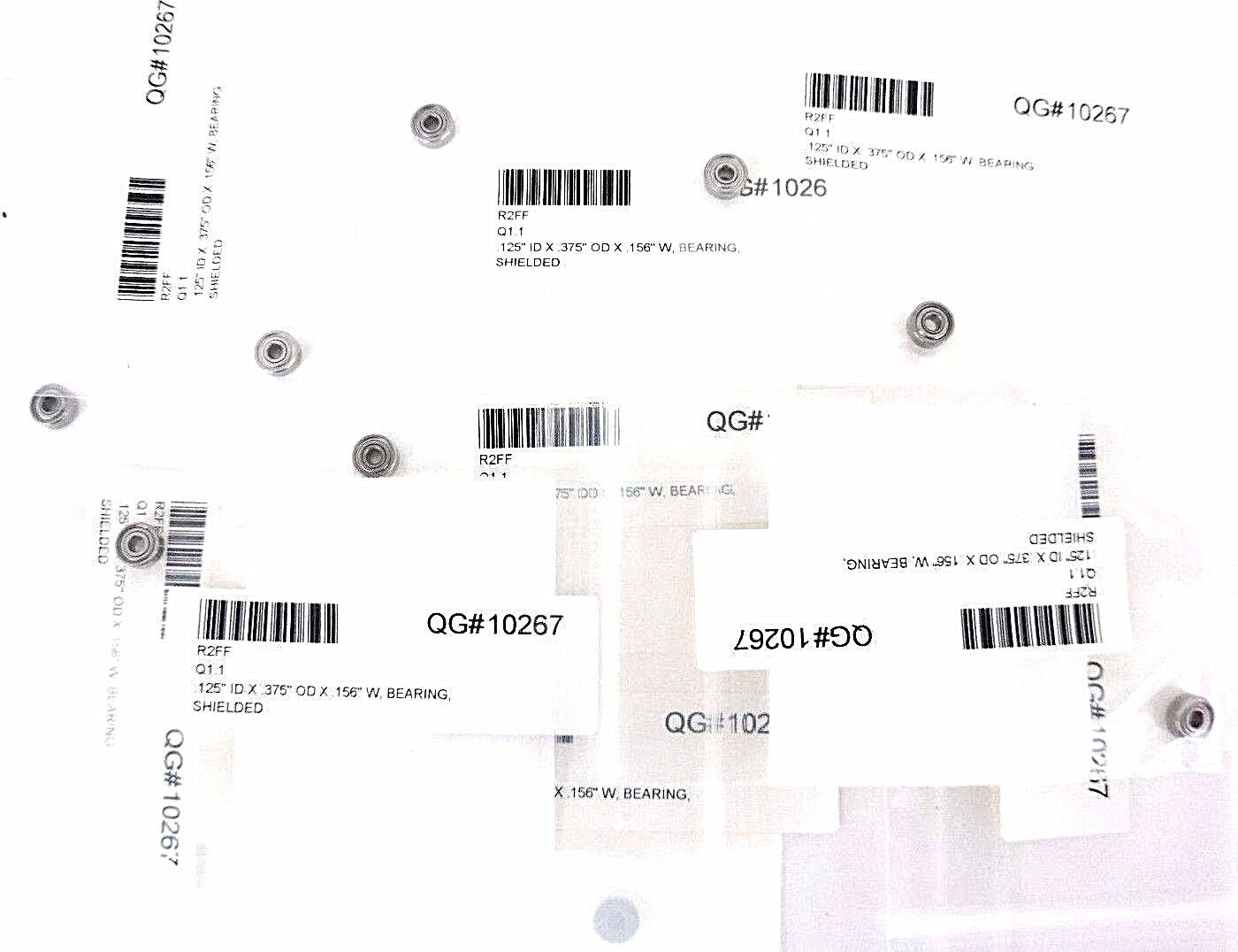 LOT OF 9 NEW MRC R2FF SHIELDED BALL BEARINGS .125"ID X .375"OD X .156"W