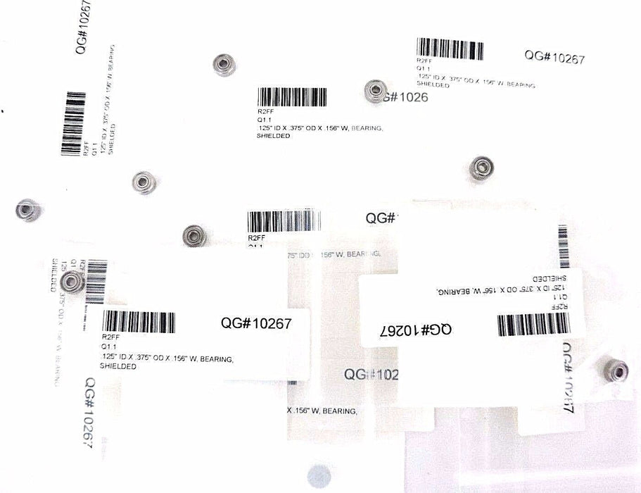 LOT OF 9 NEW MRC R2FF SHIELDED BALL BEARINGS .125"ID X .375"OD X .156"W