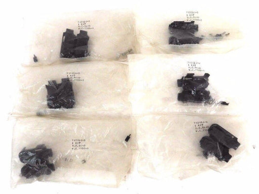 LOT OF 6 NEW AMP 749914-2 CONNECTOR DB9 BACKSHELL/CABLE CLAMP BLACK KIT