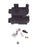 LOT OF 6 NEW AMP 749914-2 CONNECTOR DB9 BACKSHELL/CABLE CLAMP BLACK KIT