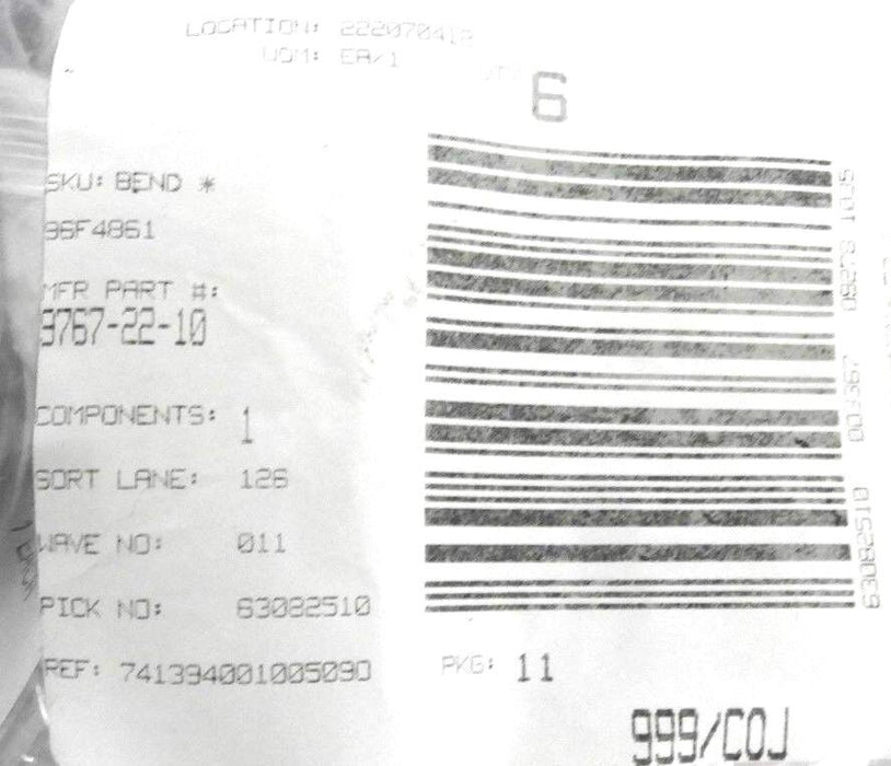 LOT OF 2 NEW AMPHENOL 97-67-22-10 CABLE CLAMPS 97672210