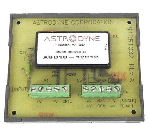 ASTRODYNE 91DR1002 DIN-RAIL MOUNTING SOCKET REV. A W/ ASD10-12S12 CONVERTER