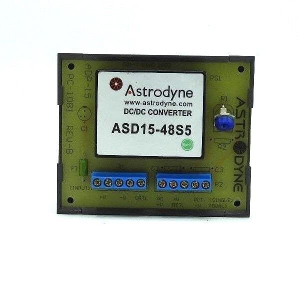 NEW ASTRODYNE ADP-15, PC-1081 REV. B DIN-RAIL MOUNTING SOCKET W/ ASD15-48S5