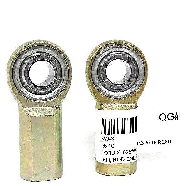LOT OF 2 NEW AURORA KW-8 FEMALE ROD END BEARINGS KW8, .50'' ID X .625'' W
