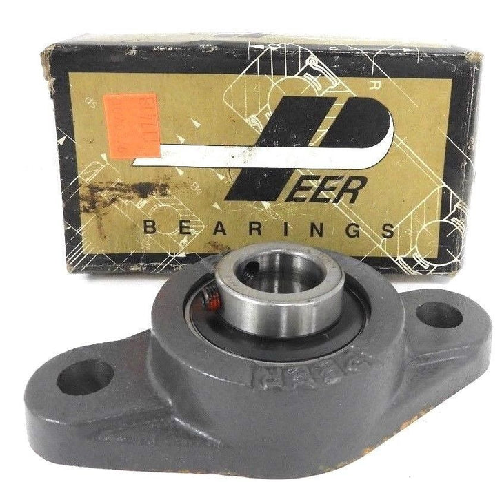 NIB PEER UCFT205-14 7/8'' 2-BOLT FLANGE, CAST IRON WIDE IR, SE SCREW LOCKING