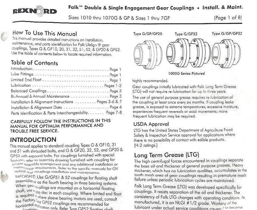 NIB FALK 1015G SLEEVE EXP BLT 0744991