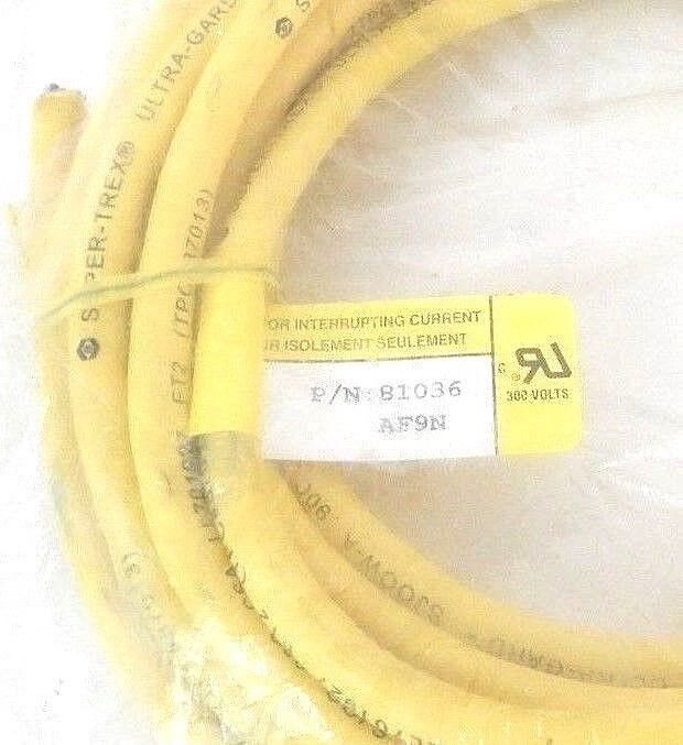 LOT OF 2 NEW TPC WIRE & CABLE 81036 FEMALE CABLE 6M 3-POLE DC