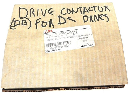 NIB ABB EFLG30M-A21 SPEC. DUTY MI CONTR. 120/60, EFLG30, EFLG-30-RP, EFLG-30-CK