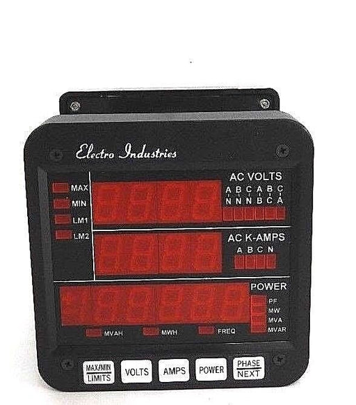 NEW ELECTRO INDUSTRIES DMMS300-G POWER METER W/ DSP2-G-D, S/W: (96)7.1(32)1.3