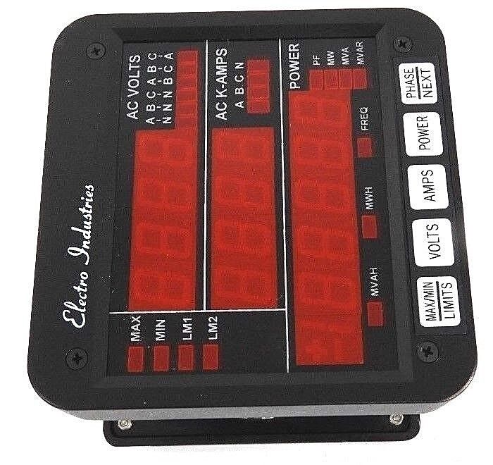 NEW ELECTRO INDUSTRIES DMMS300-G POWER METER W/ DSP2-G-D, S/W: (96)7.1(32)1.3