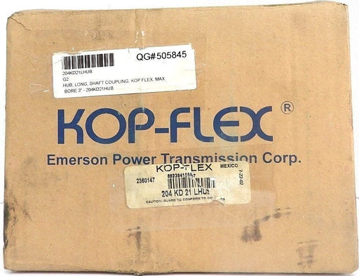 NIB EMERSON KOP-FLEX 204KD21LHUB, HUB, LONG, SHAFT COUPLING, 2360147