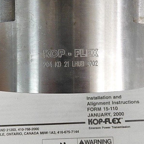 NIB EMERSON KOP-FLEX 204KD21LHUB, HUB, LONG, SHAFT COUPLING, 2360147