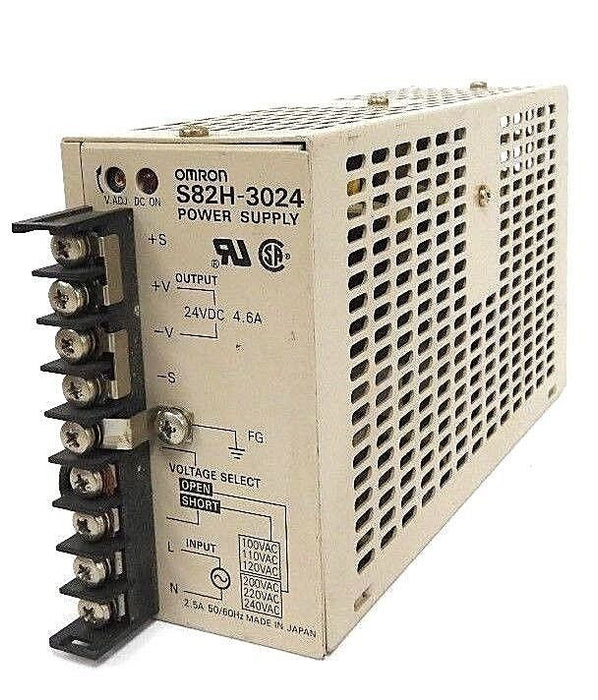 OMRON S82H-3024 POWER SUPPLY 24VDC, 4.6A INPUT, 2.5A, OUTPUT S82H3024