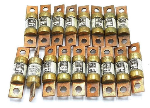 LOT OF 17 COOPER BUSSMANN KAB-40 TRON RECTIFIER FUSES KAB40