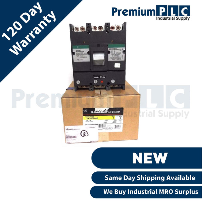 NIB GENERAL ELECTRIC TJK436F000 CIRCUIT BREAKER MODEL: 5, 400AMPS - FRAME ONLY