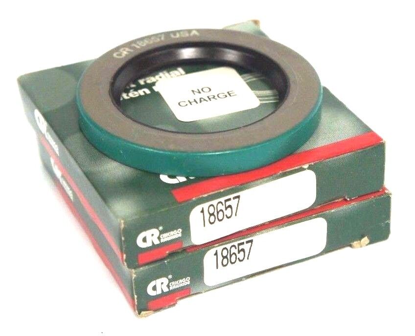 LOT OF 2 NIB CHICAGO RAWHIDE 18657 OIL SEALS 1.8750" X 2.7500" X 0.3125"