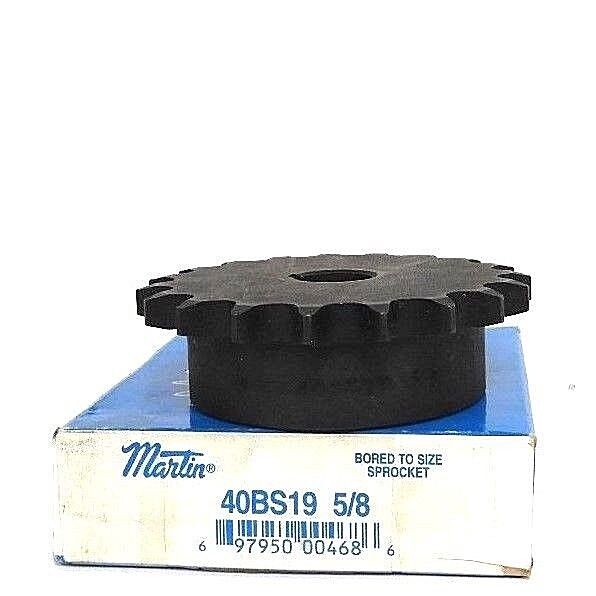 NIB MARTIN 40BS19 5/8 SPROCKET 5/8IN BORE 19TEETH
