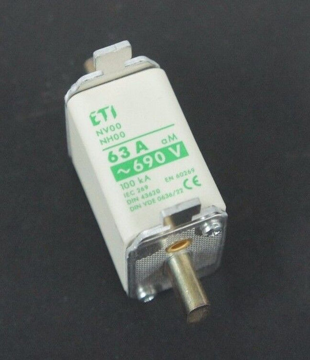 BOX OF 3 NEW ALTECH CORP. 63NH00AM-6 MOTOR PROTECTION FUSES 36A, 660V
