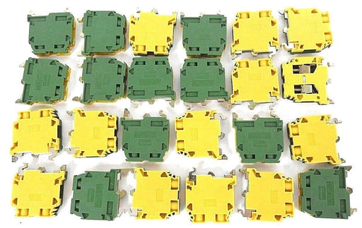 LOT OF 24 NEW ASEA BROWN BOVERI  ENTRELEC M10/10P GROUND TERMINAL BLOCKS 22-6AWG