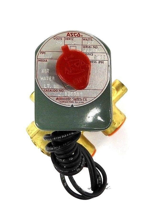 NEW ASCO 8321A4 SOLENOID VALVE 24 VOLTS, 3/8 PIPE, 9.7 WATTS, 10-200 PSI