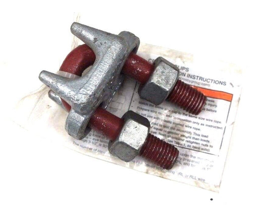 LOT OF 18 NEW CROSBY CLIPS G-450 WIRE ROPE RED-U-BOLT 1" STK# 2001653