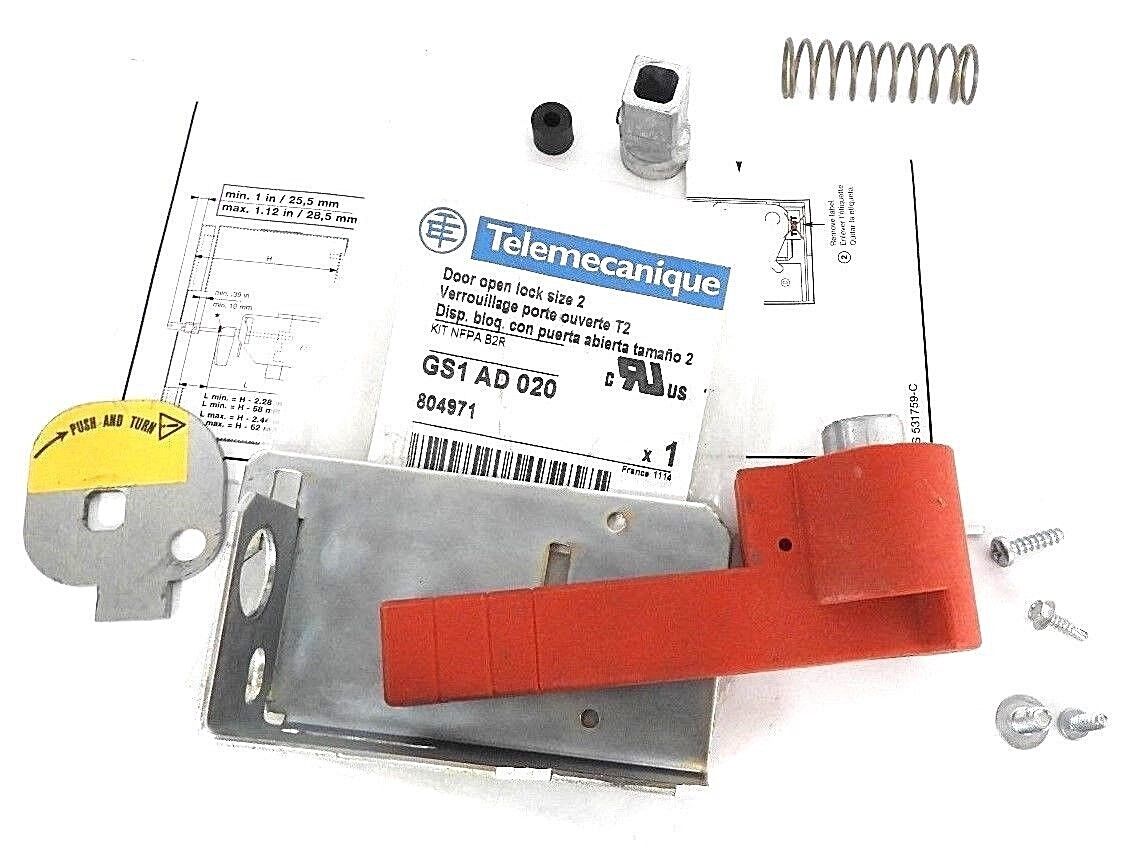 NEW TELEMECANIQUE GS1 AD 020 DOOR OPEN LOCK SIZE 2 KIT NFPA B2R, 804971