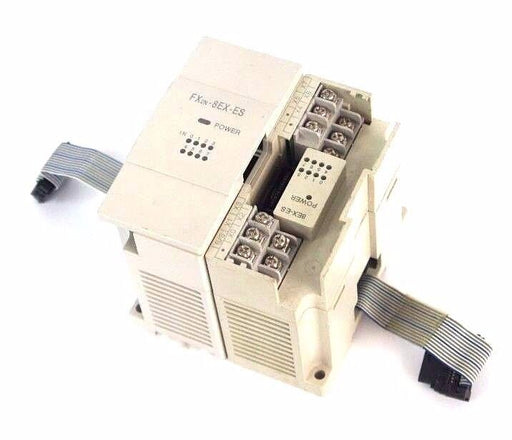 LOT OF 2 MITSUBISHI FX2N-8EX-ES/UL EXTENSION BLOCK MODULES 24VDC FX2N8EXESUL