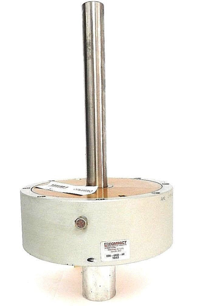NEW COMPACT Q98-4442-A4 PANCAKE CYLINDER, CHUCK, 6" X 1" TRAVEL W/ 1102-070-079