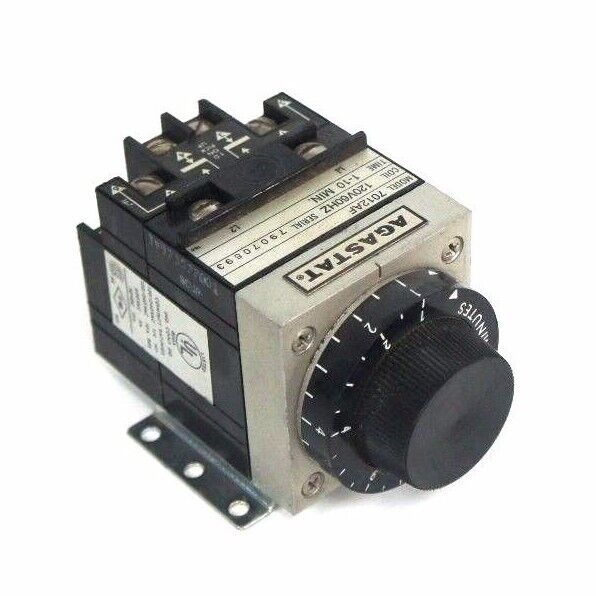 AGASTAT 7012AF TIMING RELAY 120V 60HZ COIL 7012-AF 1-10 MIN.