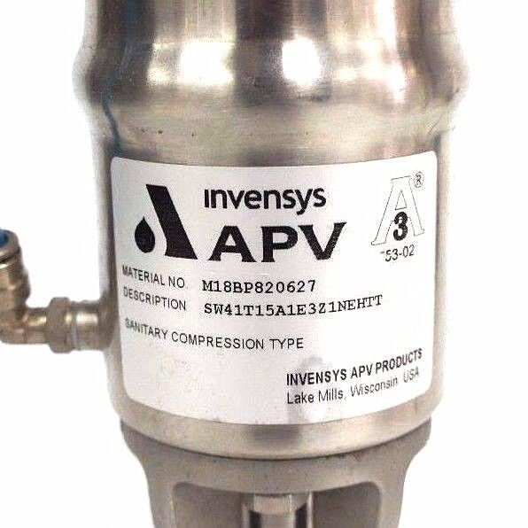 INVENSYS APV M18BP820627 SW41T15A1E3Z1NEHTT SANITARY COMPRESSION VALVE