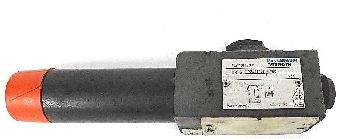 MANNESMANN REXROTH 402214/2 VALVE DR 6 DP2-51/210Y K18