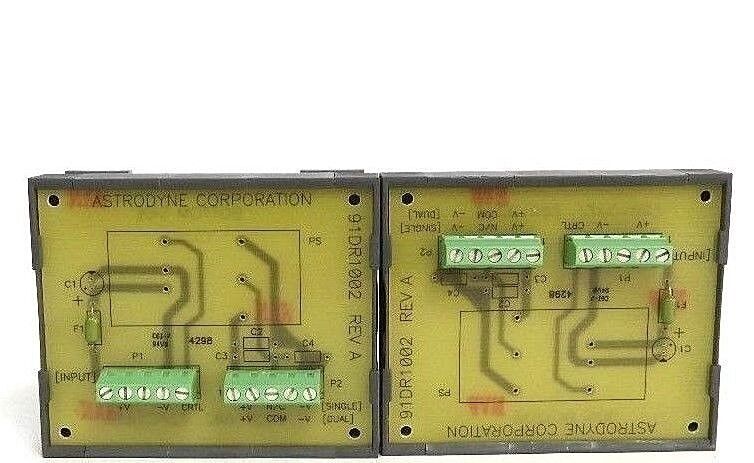 LOT OF 2 NEW ASTRODYNE CORP. 91DR1002 REV. A DIN-RAIL MOUNTING SOCKETS
