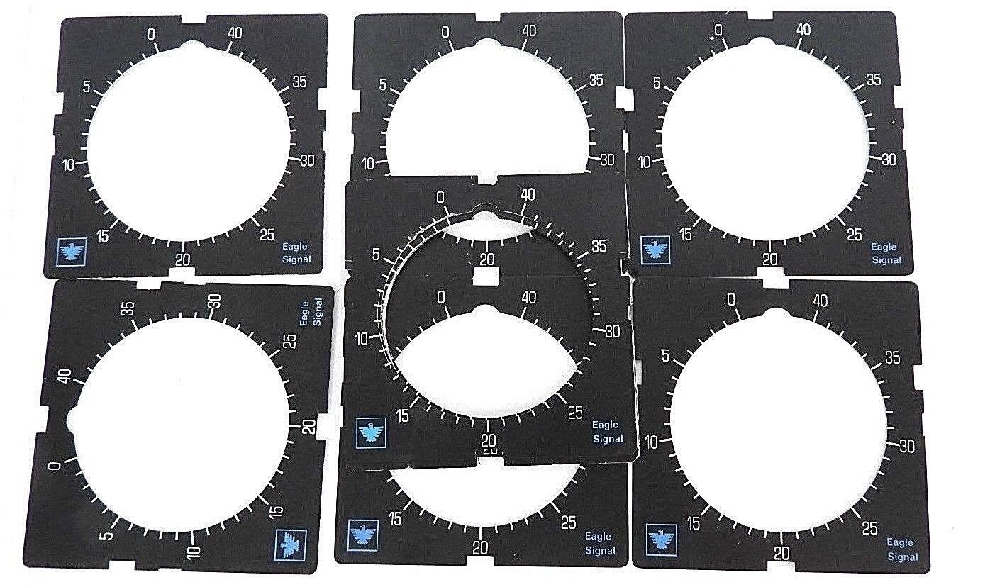 LOT OF 11 NEW EAGLE SIGNAL PAN1057 DIAL PLATES HZ172