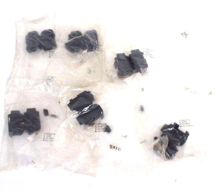 LOT OF 6 NEW AMP 749915-2 CABLE CLAMP KITS INSULATION DIAMETER 4.32-9.65MM