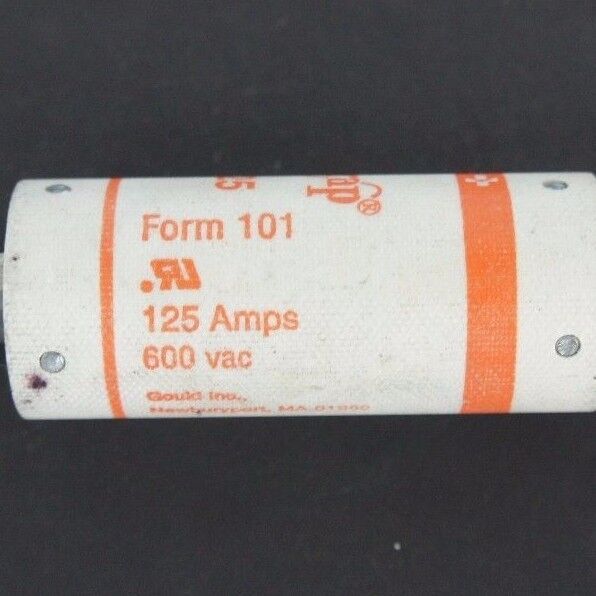 LOT OF 2 NEW GOULD SHAWMUT A60X125 AMP-TRAP TYPE 4 FUSES 125 AMP, 600 VAC