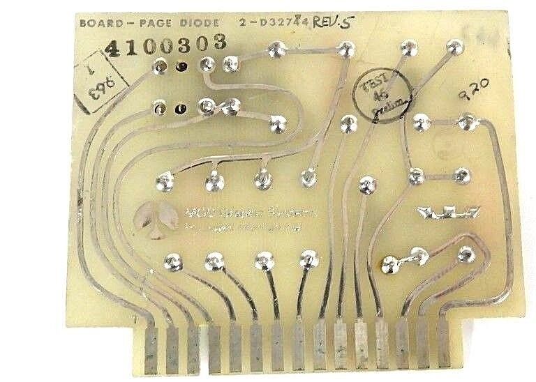 MGD GRAPHIC SYSTEMS ROCKWELL 2-D32744 BOARD PAGE DIODE REV. 5